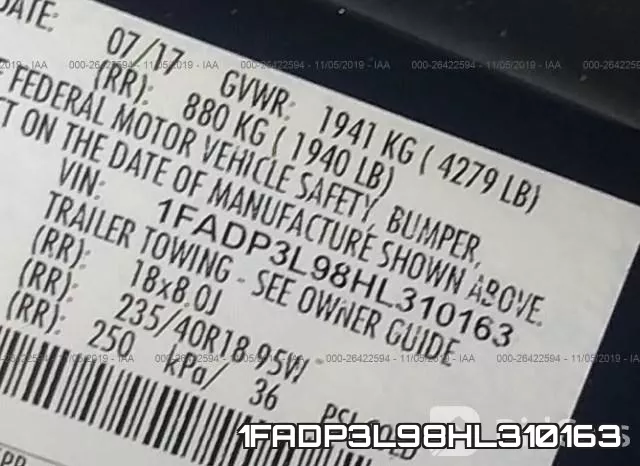 1FADP3L98HL310163 фото 10