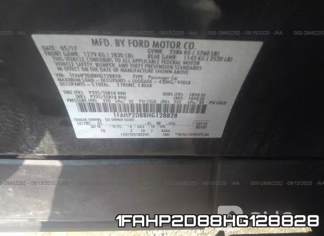 1FAHP2D88HG128828 фото 10