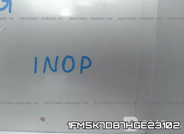 1FM5K7D87HGE23102 фото 8