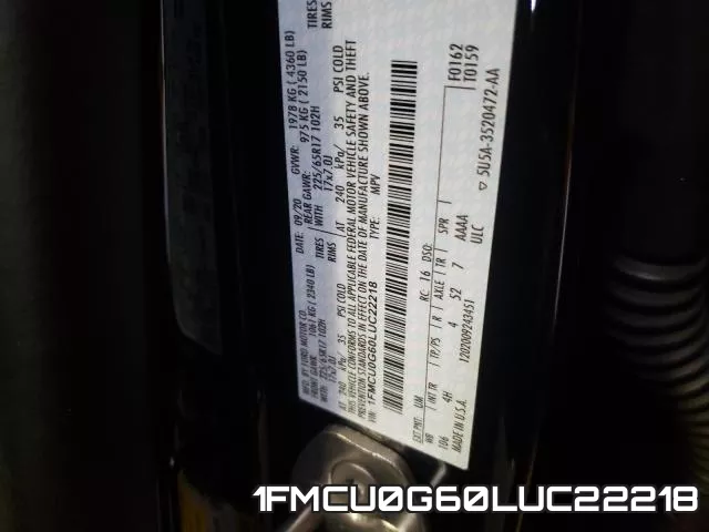 1FMCU0G60LUC22218 фото 2