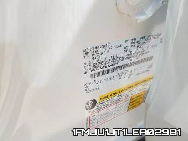 1FMJU1JT1LEA02981 фото 2