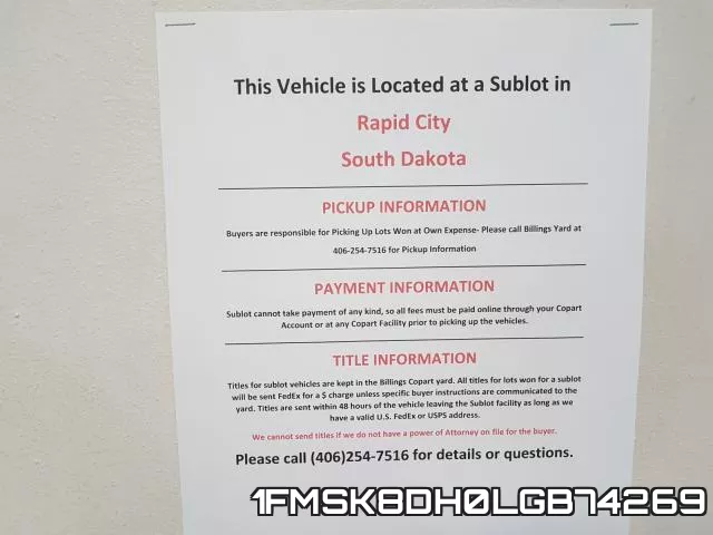 1FMSK8DH0LGB74269 фото 10