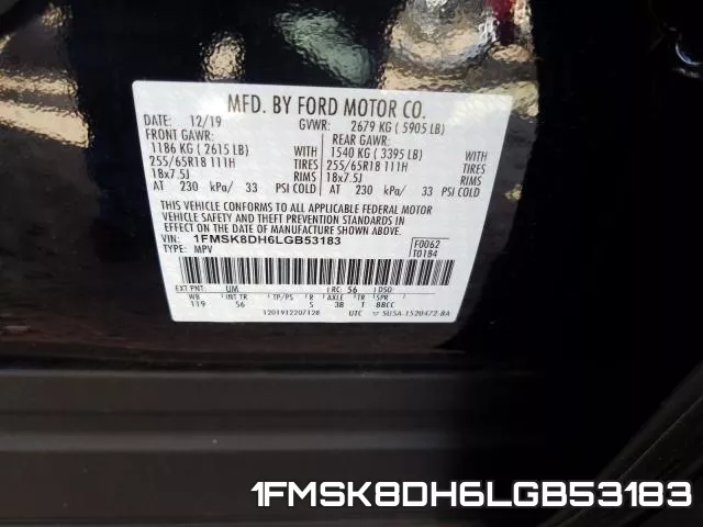 1FMSK8DH6LGB53183 фото 2
