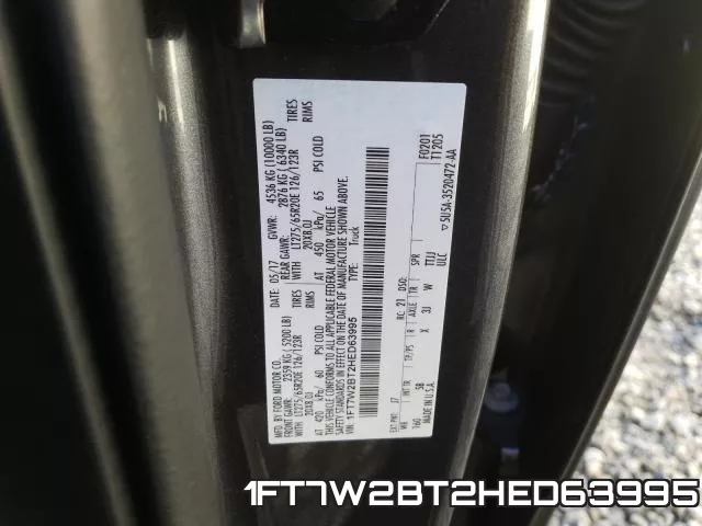 1FT7W2BT2HED63995 фото 2
