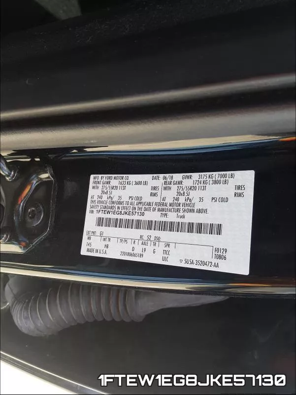 1FTEW1EG8JKE57130 фото 2