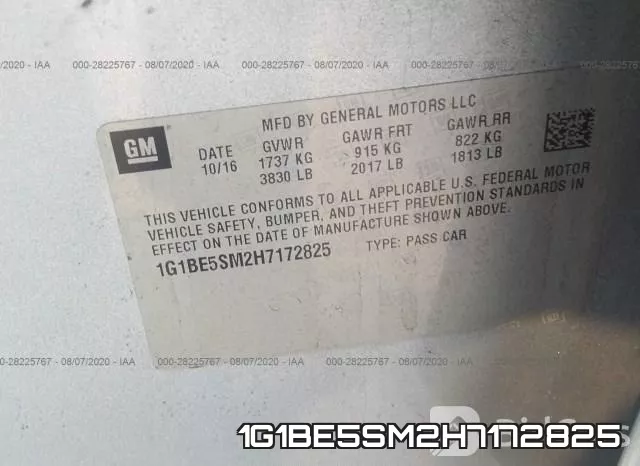 1G1BE5SM2H7172825 фото 10