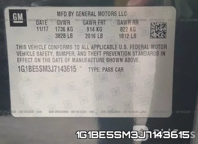 1G1BE5SM3J7143615 фото 10