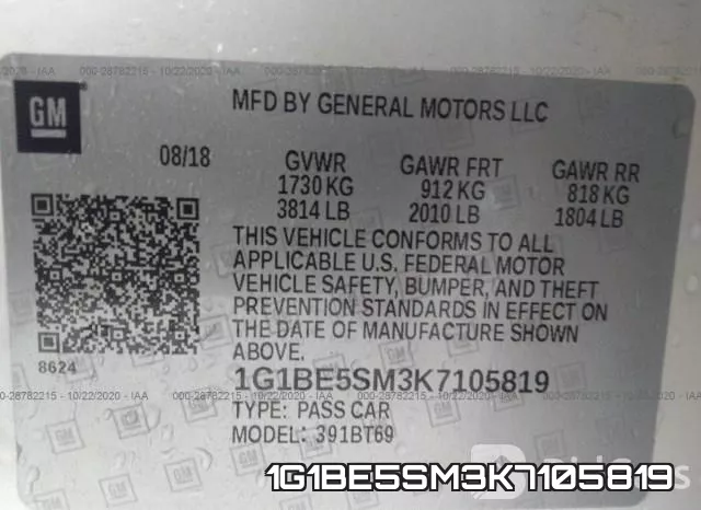 1G1BE5SM3K7105819 фото 10