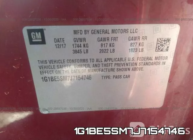 1G1BE5SM7J7154746 фото 10