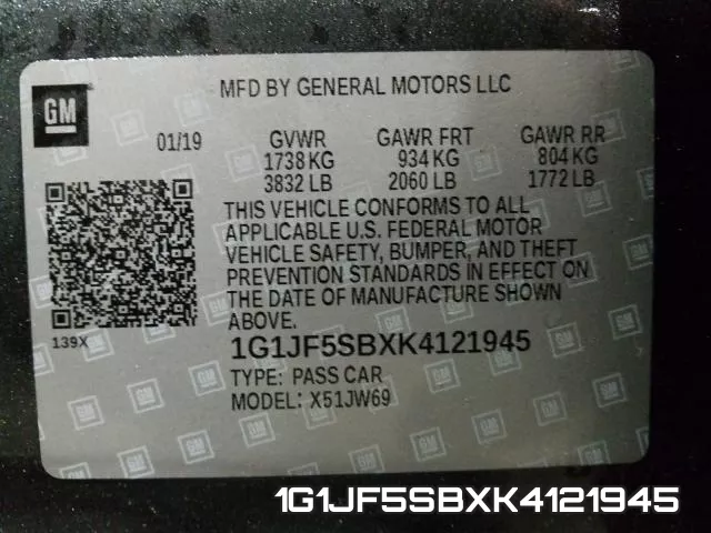 1G1JF5SBXK4121945 фото 2