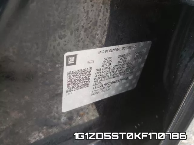 1G1ZD5ST0KF170786 фото 2