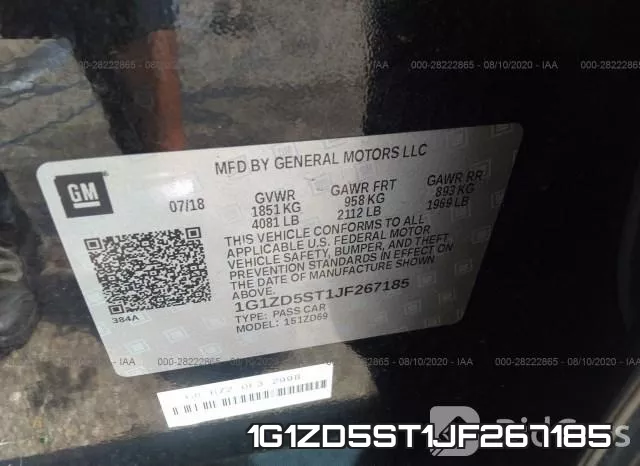 1G1ZD5ST1JF267185 фото 10