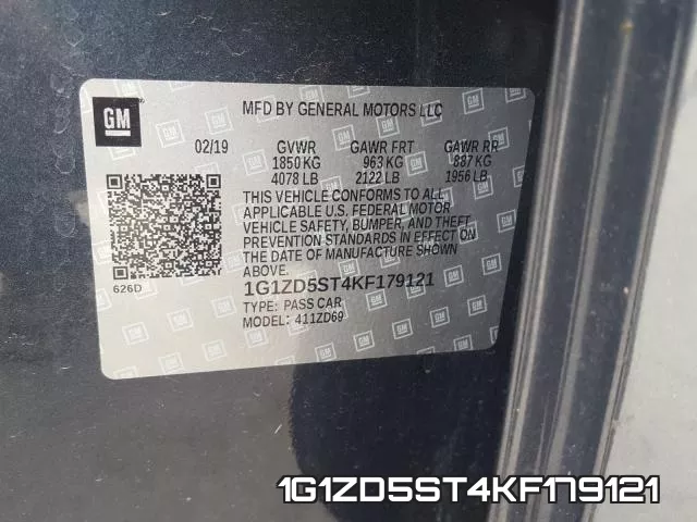 1G1ZD5ST4KF179121 фото 2