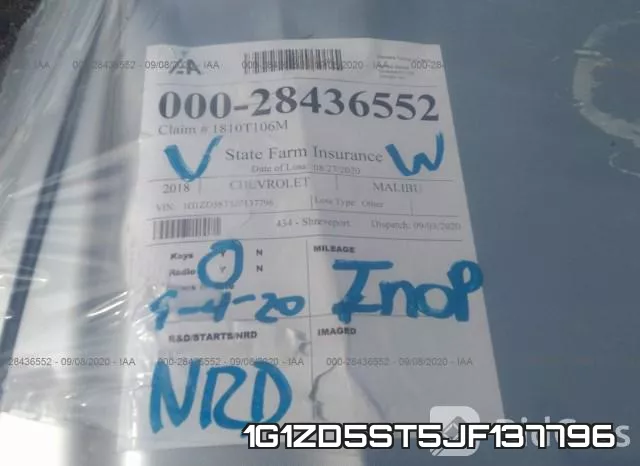1G1ZD5ST5JF137796 фото 8