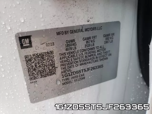 1G1ZD5ST5JF263365 фото 2