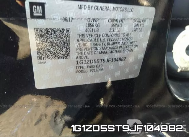 1G1ZD5ST9JF104882 фото 10