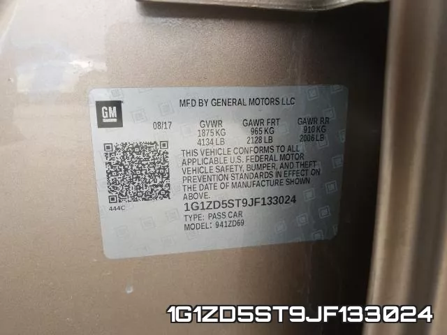 1G1ZD5ST9JF133024 фото 2