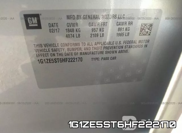 1G1ZE5ST6HF222170 фото 10