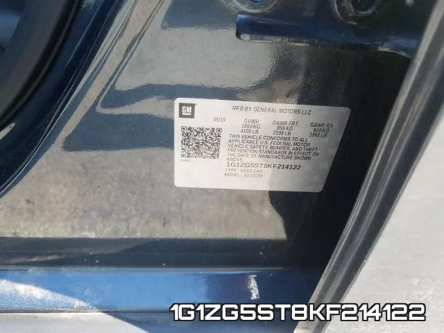 1G1ZG5ST8KF214122 фото 2