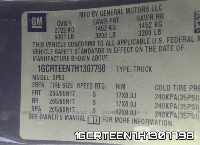 1GCRTEEN7H1307798 фото 9