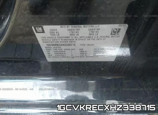 1GCVKRECXHZ338715 фото 10