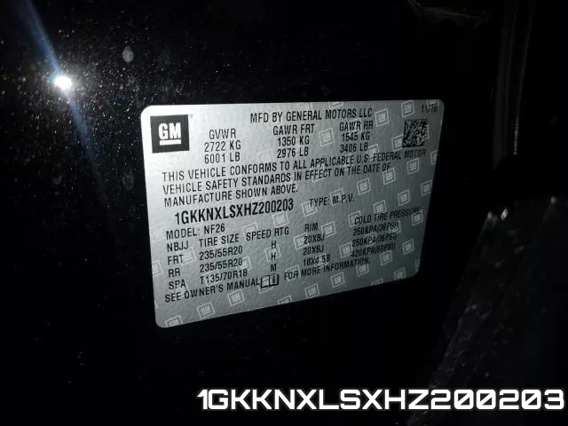 1GKKNXLSXHZ200203 фото 2