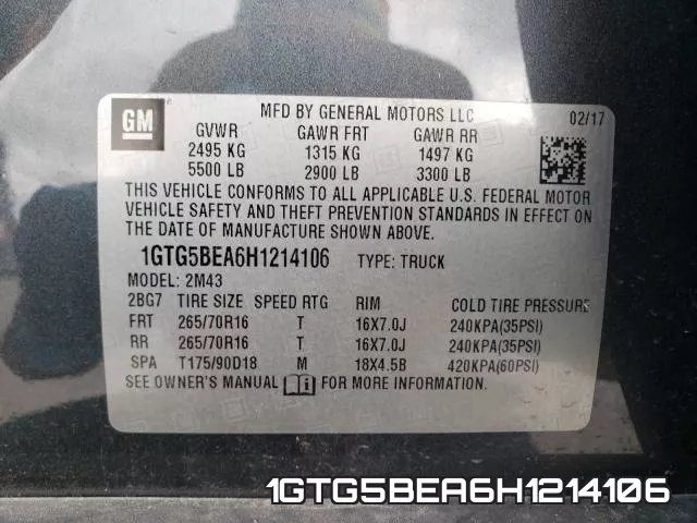 1GTG5BEA6H1214106 фото 2