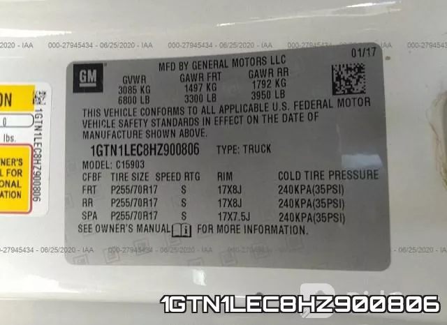 1GTN1LEC8HZ900806 фото 10