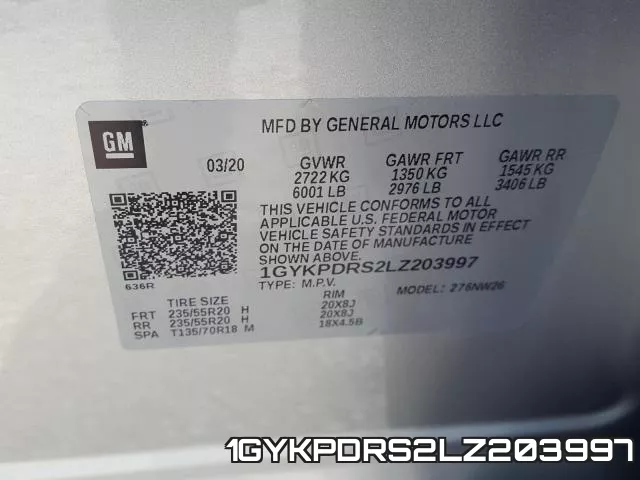 1GYKPDRS2LZ203997 фото 2