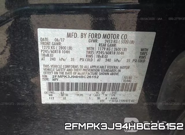 2FMPK3J94HBC26152 фото 10