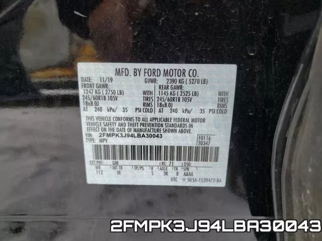 2FMPK3J94LBA30043 фото 2
