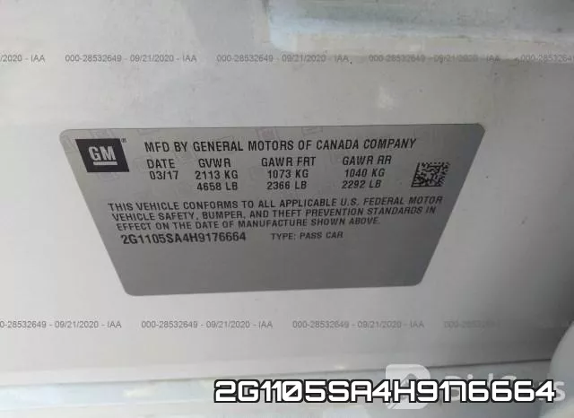 2G1105SA4H9176664 фото 10