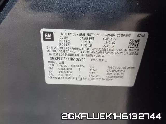 2GKFLUEK1H6132744 фото 2