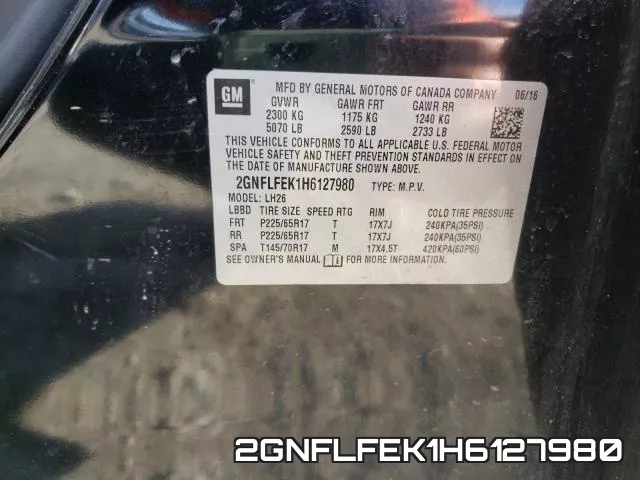 2GNFLFEK1H6127980 фото 2