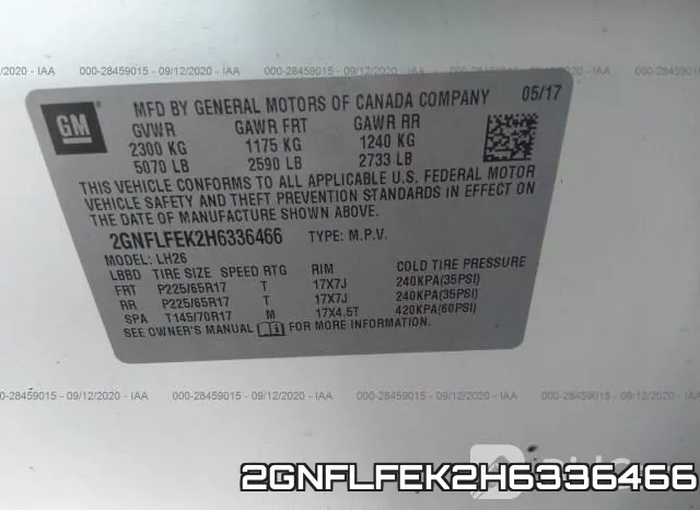 2GNFLFEK2H6336466 фото 10