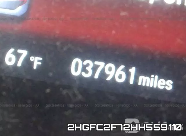 2HGFC2F72HH559110 фото 8