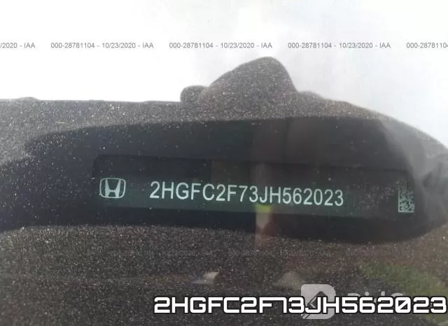 2HGFC2F73JH562023 фото 10