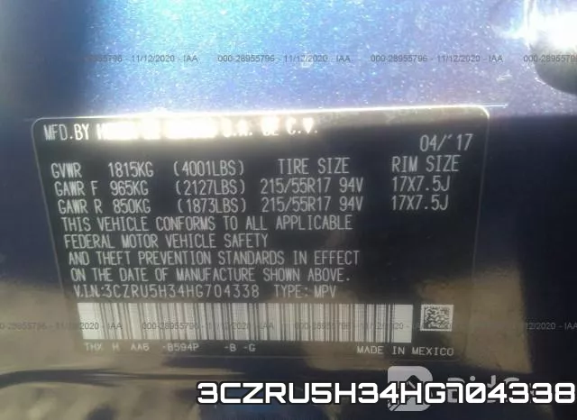 3CZRU5H34HG704338 фото 9