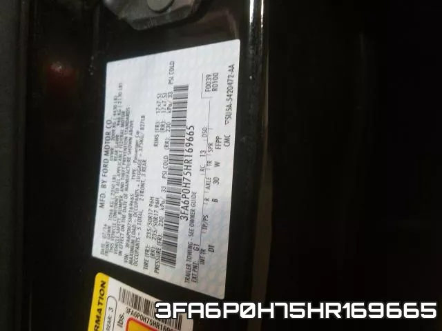 3FA6P0H75HR169665 фото 2
