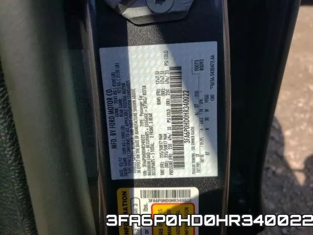3FA6P0HD0HR340022 фото 2