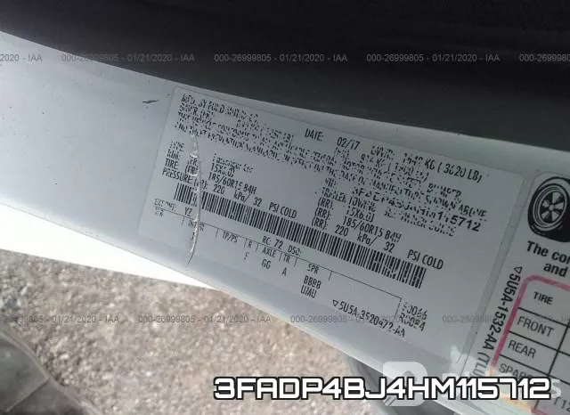 3FADP4BJ4HM115712 фото 10