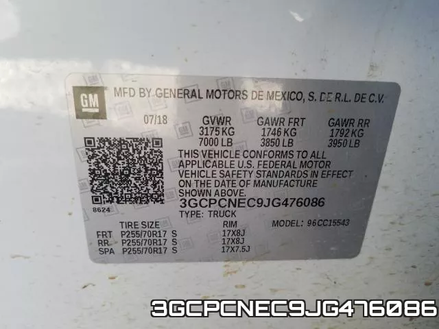 3GCPCNEC9JG476086 фото 2