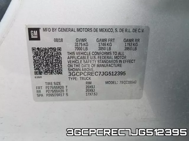 3GCPCREC7JG512395 фото 2