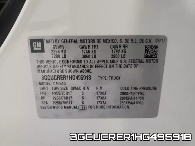 3GCUCRER1HG495918 фото 2