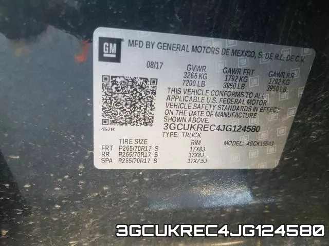 3GCUKREC4JG124580 фото 2