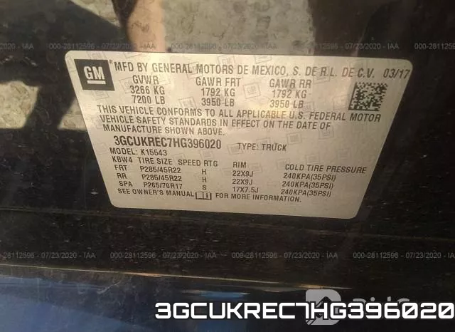 3GCUKREC7HG396020 фото 10