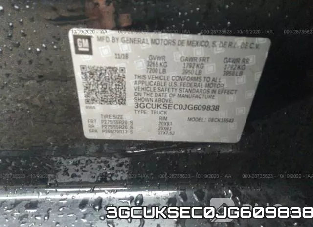 3GCUKSEC0JG609838 фото 10