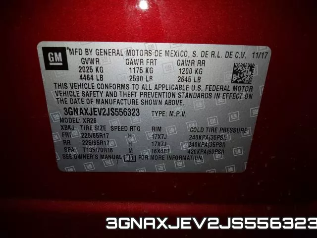 3GNAXJEV2JS556323 фото 2