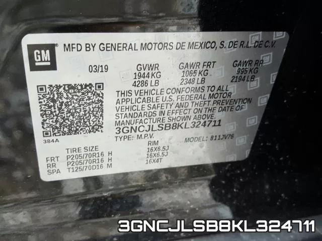 3GNCJLSB8KL324711 фото 2