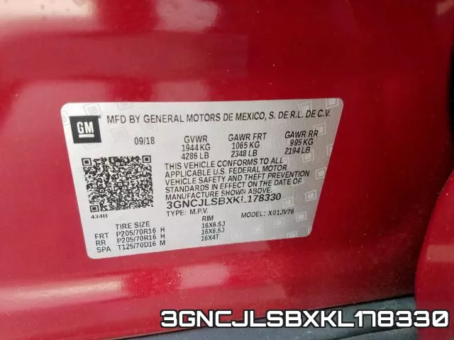 3GNCJLSBXKL178330 фото 2
